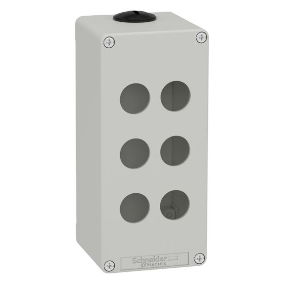 Schneider Electric Leere Kontrollstation Harmony XAPD3506 Aufbaugehäuse, 80x175x77mm, Zink, Grau