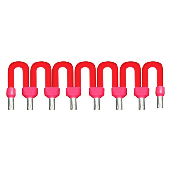 Schneider Electric Drahtbrücke Advantys Telefast ABFC08R02R, 2cm, Rot