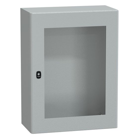 Schneider Electric Kompaktgehäuse PanelSeT S3D NSYS3D8630T, 800x600x300mm, Stahl, Grau RAL 7035