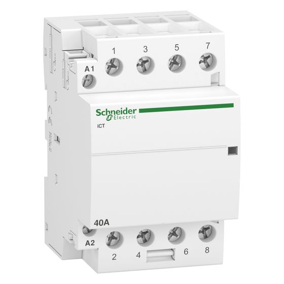 Schneider Electric Installationsschütz Acti9 A9C20844, 40A, 4S, 220-240V, Weiß