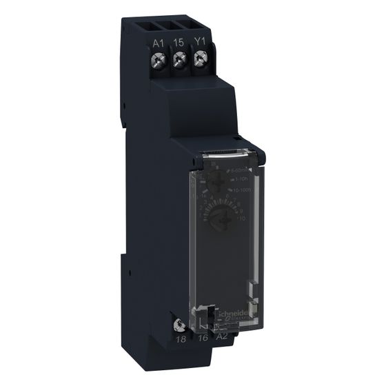 Schneider Electric Modulares Zeitrelais Harmony RE17RAMU, 17,5x90x72mm, 24V AC/DC, 1 Wechslerkontakt