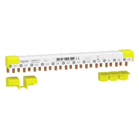 Schneider Electric Kammschiene Acti9 A9XPC712, 80A, 12 Module, 276mm, Weiß