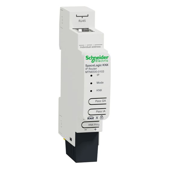 Schneider Electric IP-Router SpaceLogic KNX MTN6500-0103, 24V, 1TE, PC