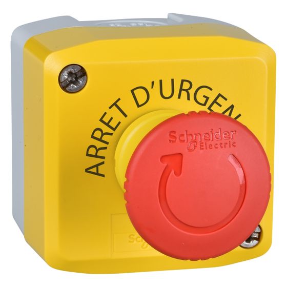 Schneider Electric Aufbaugehäuse Harmony XALK178E, 1S 1Ö, Polykarbonat, Gelb/Hellgrau