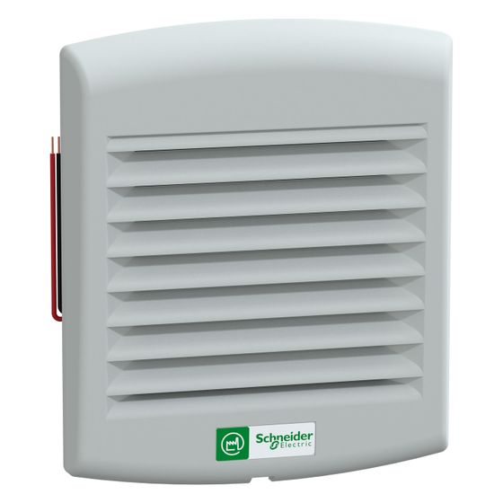 Schneider Electric Lüfter ClimaSys NSYCVF38M24DPF, 38m3/h, 24V DC, IP54, 137x117x49mm, Grau