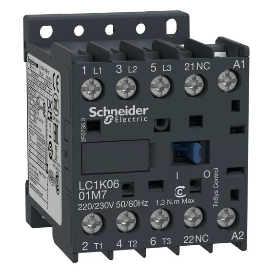 Schneider Electric Leistungsschütz TeSys LC1K0901P7, 4kW 9A 230V AC, 3P 1Ö, Schraubanschluss