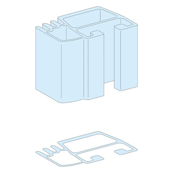 Schneider Electric Profilsammelschiene Linergy LVS04503, 800A, 1670x42,5x32,5mm, Natur