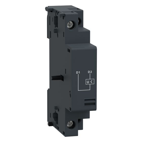 Schneider Electric Unterspannungsauslöser TeSys Deca GVAU385, 380-440V, Dunkelgrau