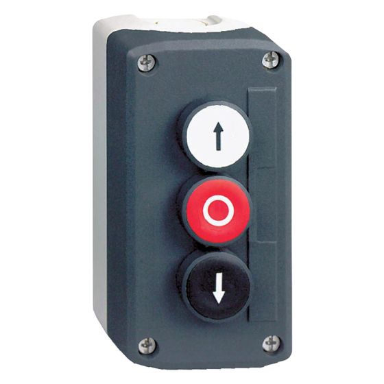 Schneider Electric Kontrollstation Harmony XALD XALD324, 3 Befehlsstellen, Kunststoff, Dunkelgrau