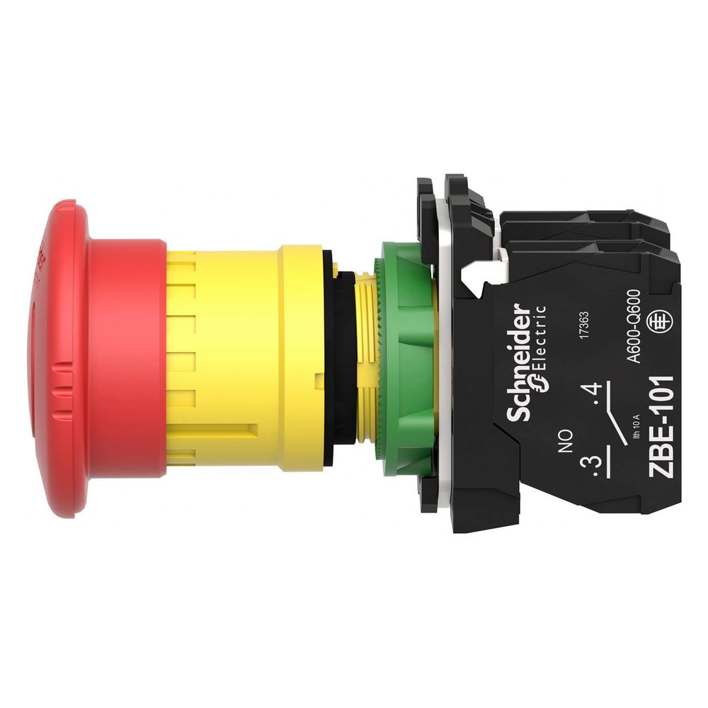 Schneider Electric Not-Aus-Taster Harmony XB5 XB5AS8445, 22,5mm, 1S+1Ö, Kunststoff, Rot... SE-XB5AS8445 3389110903720 (Abb. 8)