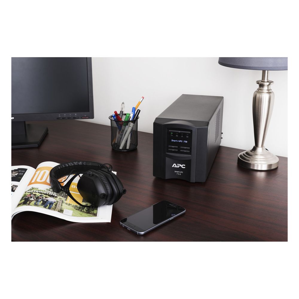 Schneider Electric Unterbrechungsfreie Stromversorgung Smart-UPS SMT750IC, 750VA 500W, Schwarz... SE-SMT750IC  (Abb. 4)