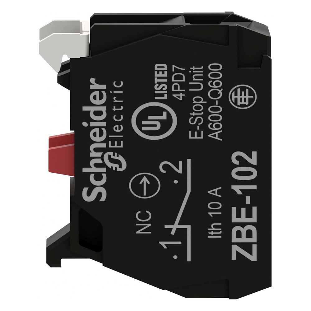 Schneider Electric Kontaktblock Harmony ZBE102, 1 Öffner, Schraubanschluss, Silberlegierung... SE-ZBE102 3389110089486 (Abb. 7)