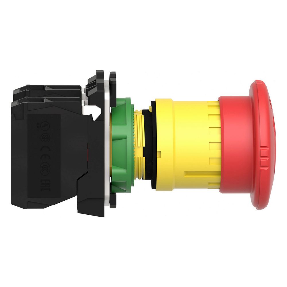 Schneider Electric Not-Aus-Taster Harmony XB5 XB5AS8445, 22,5mm, 1S+1Ö, Kunststoff, Rot... SE-XB5AS8445 3389110903720 (Abb. 7)
