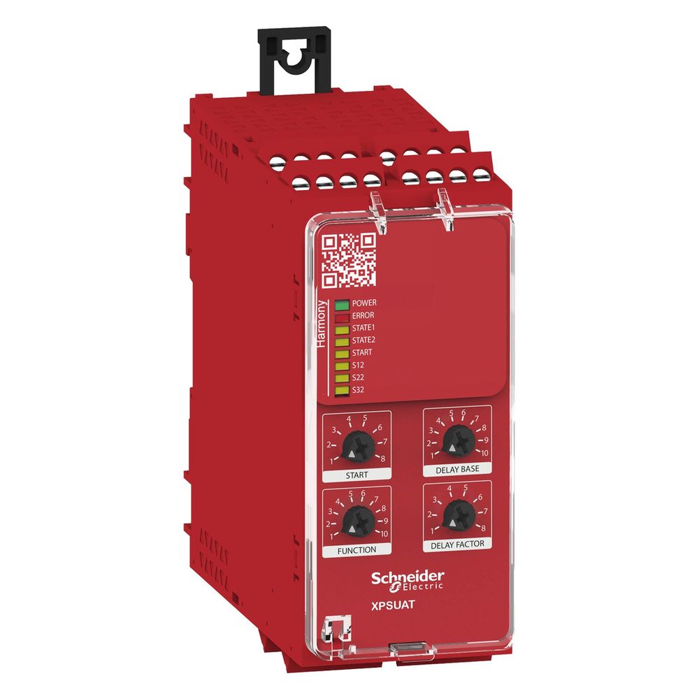 Schneider Electric Sicherheitsmodul XPSUAT13A3AP, 100x45x120mm, Schraubanschluss, 24V ... SE-XPSUAT13A3AP 3606489601690 (Abb. 2)