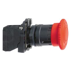Schneider Electric Not-Aus-Taster Harmony XB5 XB5AS8445, 22,5mm, 1S+1Ö, Kunststoff, Rot... SE-XB5AS8445 3389110903720 (Abb. 1)