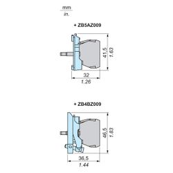 Schneider Electric LED-Modul Harmony XB4 XB5 ZBVB1, 24V AC/DC, Weiß... SE-ZBVB1 3389110089615 (Abb. 1)