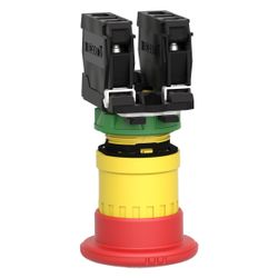 Schneider Electric Not-Aus-Taster Harmony XB5 XB5AS8445, 22,5mm, 1S+1Ö, Kunststoff, Rot... SE-XB5AS8445 3389110903720 (Abb. 1)