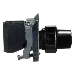 Schneider Electric Wahlschalter Harmony XB4 XB4BD21, 1 Schließer, Metall, Schwarz, 1... SE-XB4BD21 3389110887075 (Abb. 1)