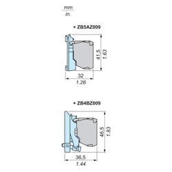 Schneider Electric Hilfsschalter Harmony ZBE101, 1S, Schraubanschluss... SE-ZBE101 3389110089479 (Abb. 1)