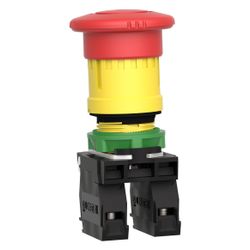 Schneider Electric Not-Aus-Taster Harmony XB5 XB5AS8445, 22,5mm, 1S+1Ö, Kunststoff, Rot... SE-XB5AS8445 3389110903720 (Abb. 1)