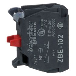 Schneider Electric Kontaktblock Harmony ZBE102, 1 Öffner, Schraubanschluss, Silberlegierung... SE-ZBE102 3389110089486 (Abb. 1)