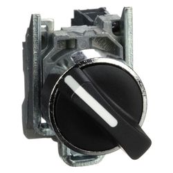 Schneider Electric Wahlschalter Harmony XB4 XB4BD21, 1 Schließer, Metall, Schwarz, 1... SE-XB4BD21 3389110887075 (Abb. 1)