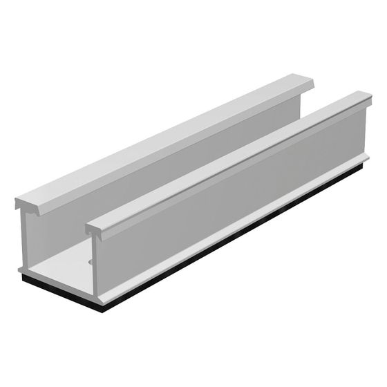 sflex Hochsickenschiene HK 125, 125x31x24mm, Aluminium