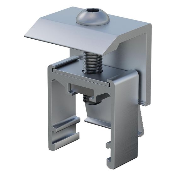 sflex Endhalter AK II Klick 30-50 A, 30-50mm, 35mm, Aluminium, Alu