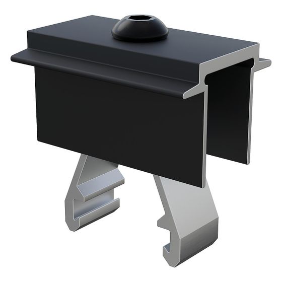 sflex Modulhalter AK 25-40, 25-40mm, 50mm, Aluminium/Edelstahl, Schwarz