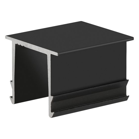 sflex Abdeckkappe ST-AK, passend zu Schiene ST-AK5/40, Aluminium, schwarz