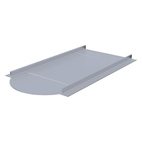 sflex Metalldachplatte Biber Vario, 180x380mm 0,7mm, Stahlblech, verzinkt