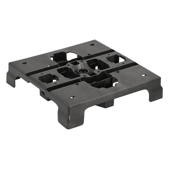 sflex Fussplatte LmS, 237x245x64mm, Schwarz