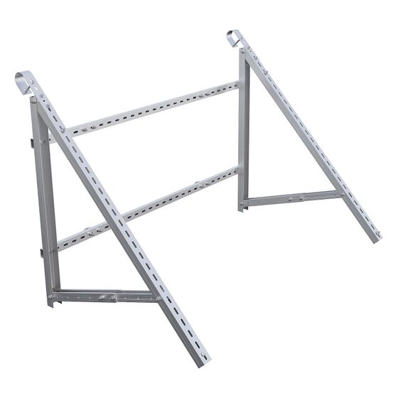 sflex Modulhalterung Balkonset Basic, 30-50mm Rahmenhöhe, Aluminium, Silber/Alu