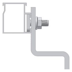 sflex Dachhaken DH Alu 93-7-45, 206x93x170mm, Aluminium... SFLEX-720-200-040 4255794101433 (Abb. 1)