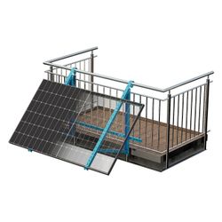 sflex Modulhalterung Basic, 30-50mm Modulrahmenhöhe, Aluminium, Schwarz... SFLEX-770-600-301 4255794103901 (Abb. 1)