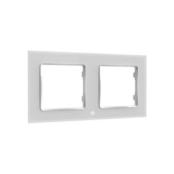 Shelly Wandtaster Rahmen Wall Frame 2-fach, Weiß