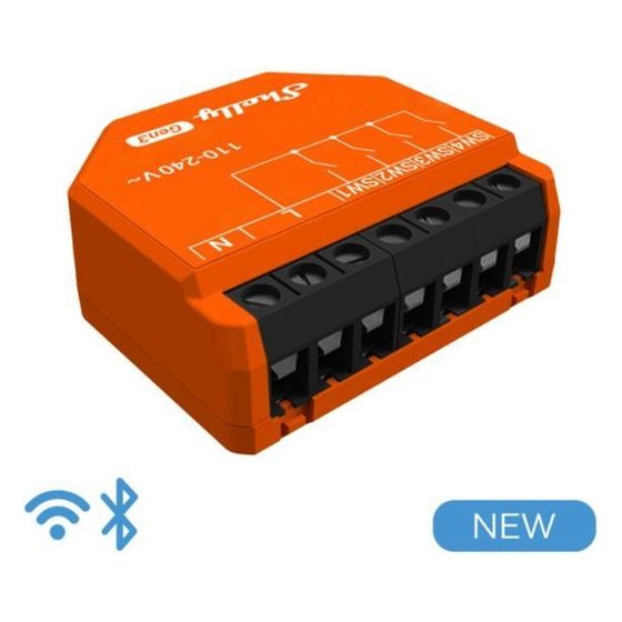 Shelly WLAN-Controller i4 Gen3, 4 digitale Eingänge, 8MB Speicher