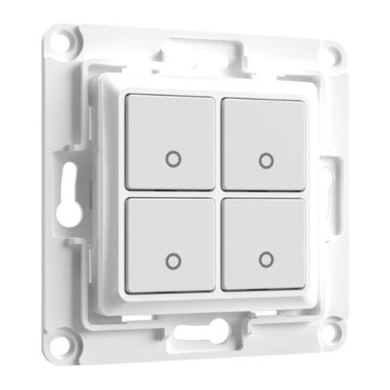 Shelly Wandtaster Wall Switch 4 WS 4, Weiß