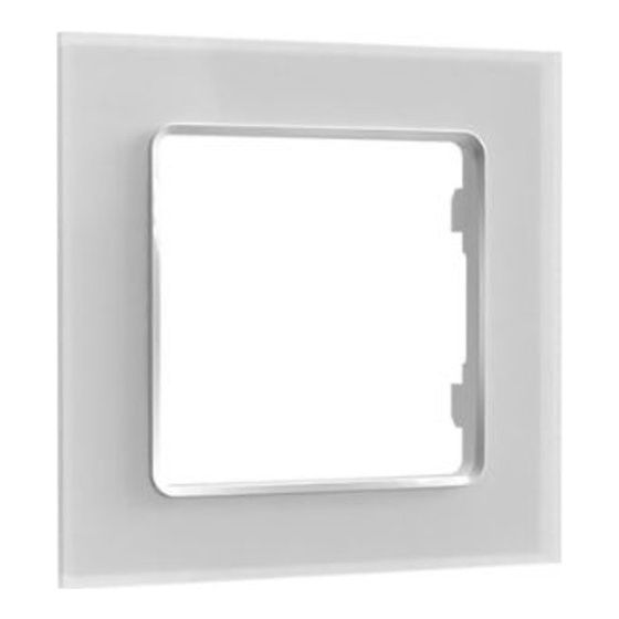Shelly Wandtaster Rahmen Wall Frame 1 1-fach, Weiß