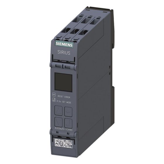 Siemens Fehlerstromüberwachungsrelais 3UG5625-1CW30 digital 24-240V AC/DC 2 Wechsler 22,5x100x90mm