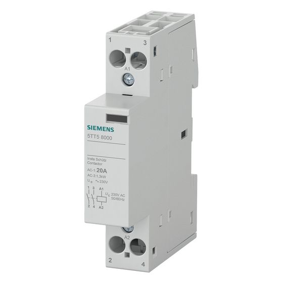 Siemens INSTA-Schütz 5TT5800-0 2 Schließer 230V 20A 1TE IP20 70mm