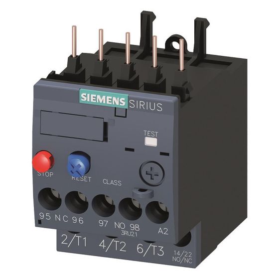 Siemens Überlastrelais S00 9-12,5A Class 10 mit Schraubanschluss Direktanbau 3RU21161KB0