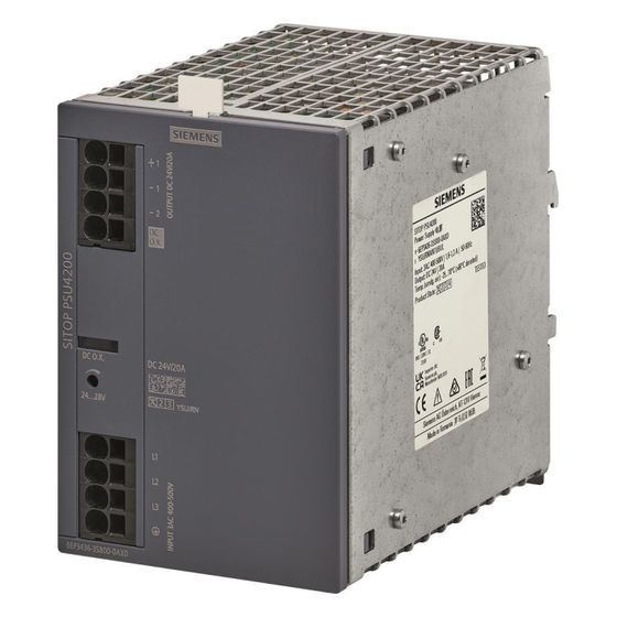 Siemens SITOP PSU4200 Stromversorgung 24V 20A 480W 3phasig IP20 95x135x150mm 6EP3436-3SB00-0AX0