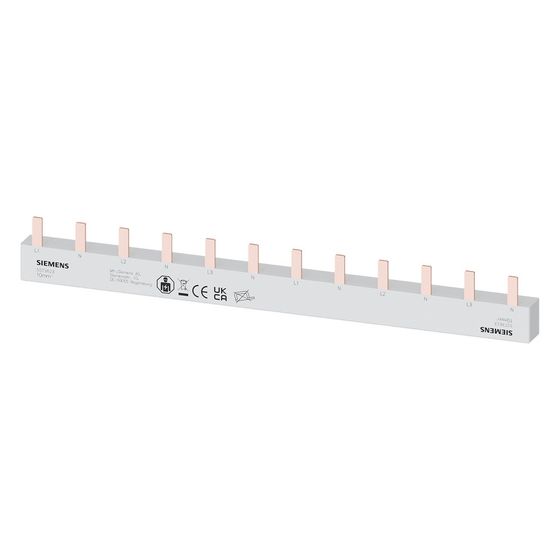 Siemens Stiftsammelschiene 4-phasig 10mm2 210mm 6TE isoliert 5ST3623