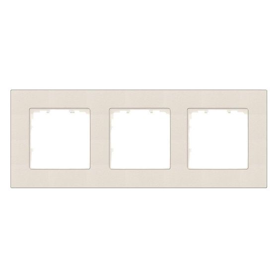 Siemens DELTA miro Rahmen 3-fach Holz Titanweiß 232x90mm 5TG11130
