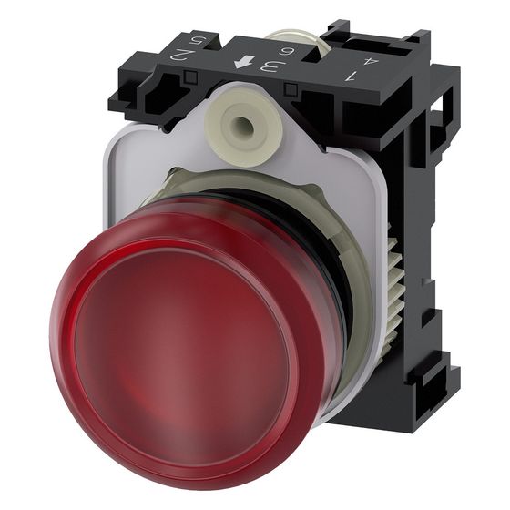 Siemens Leuchtmelder 3SU1102-6AA20-1AA0, 24V, 22,3mm, Rot