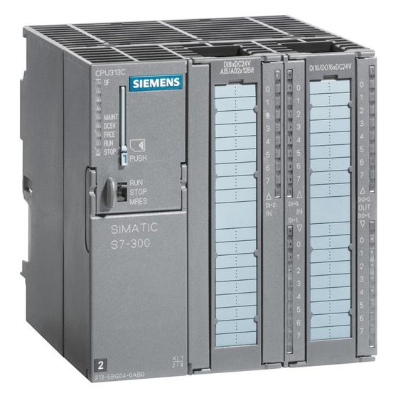 Siemens SIMATIC S7-300 CPU 313C Kompakt-CPU 128kByte 24DE/16DA 120x125x130mm 6ES73135BG040AB0