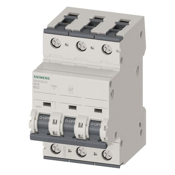Siemens Leitungsschutzschalter 3-polig B 32A 10kA 400V 5SY4332-6
