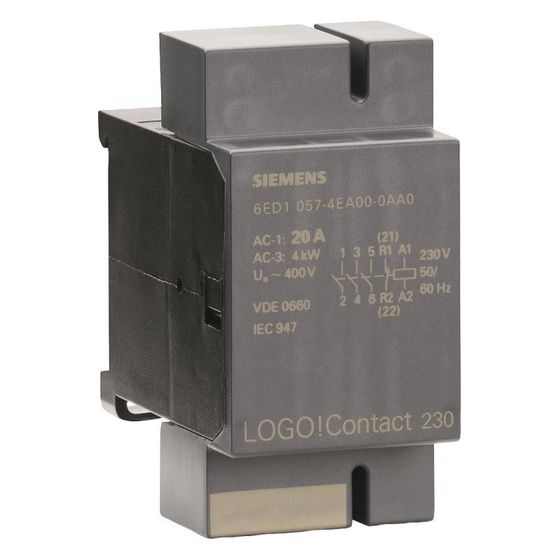 Siemens LOGO! Contact Schaltmodul, 230V, 20A, 4 digitale Ausgänge, IP20, 72x36x55mm, 6ED10574EA000AA0