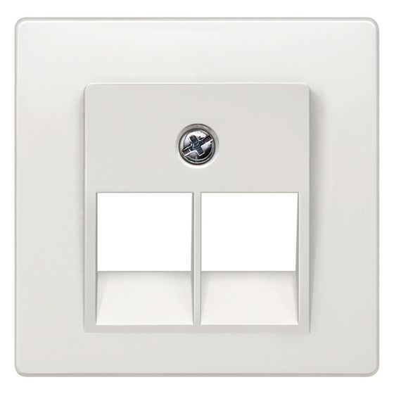 Siemens DELTA i-system Abdeckung UAE-Kat.3 2-fach 55x55mm Titanweiß 5TG1211